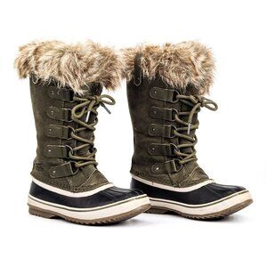 Sorel Women's Winter Boots in Olive and Black